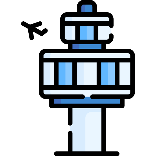 torre de control Special Lineal color icono