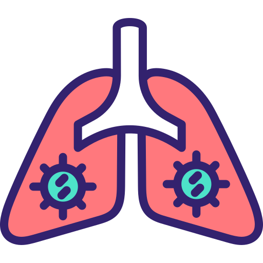 pulmões Generic Outline Color Ícone