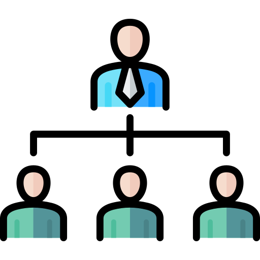 struktura organizacyjna Generic Outline Color ikona