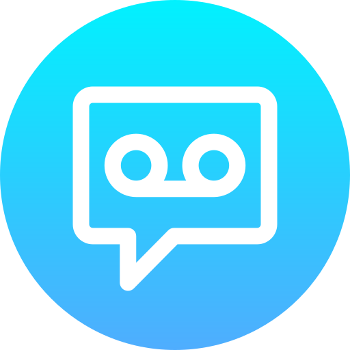 Voicemail Generic Flat Gradient icon