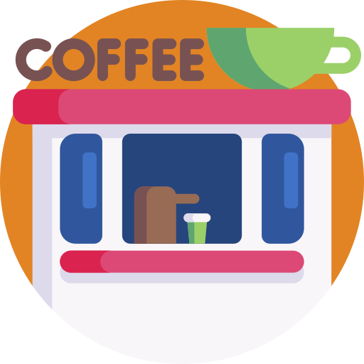 coffeeshop Detailed Flat Circular Flat icoon
