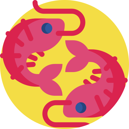 Shrimp Detailed Flat Circular Flat icon