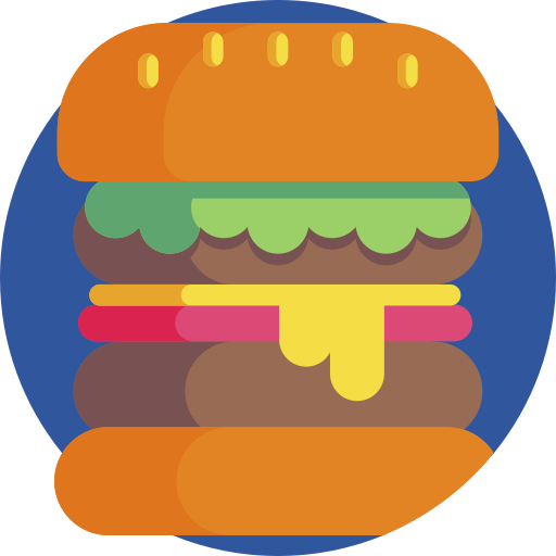 hamburguesa Detailed Flat Circular Flat icono
