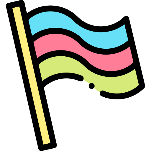 flagge Detailed Rounded Lineal color icon
