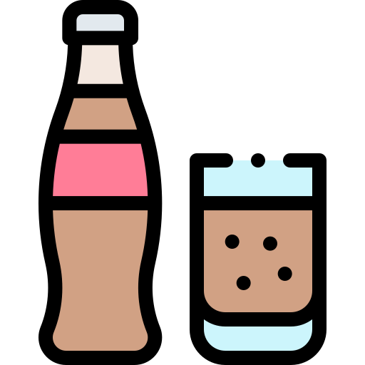 boisson non-alcoolisée Detailed Rounded Lineal color Icône
