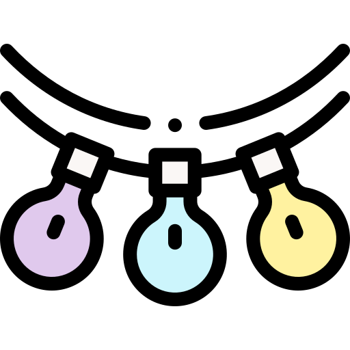 電球 Detailed Rounded Lineal color icon