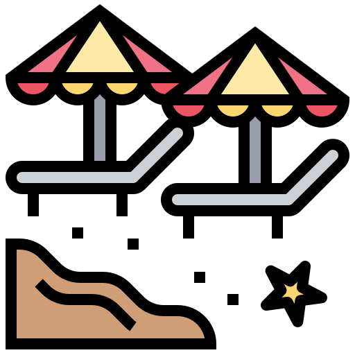 Beach Meticulous Lineal Color icon