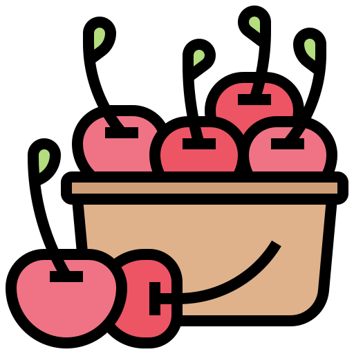 Cherries Meticulous Lineal Color icon