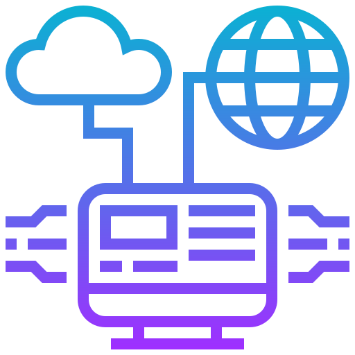 computación en la nube Meticulous Gradient icono