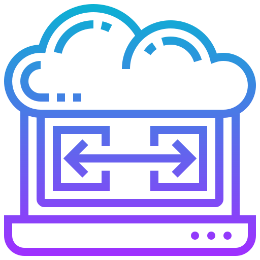 archiviazione cloud Meticulous Gradient icona