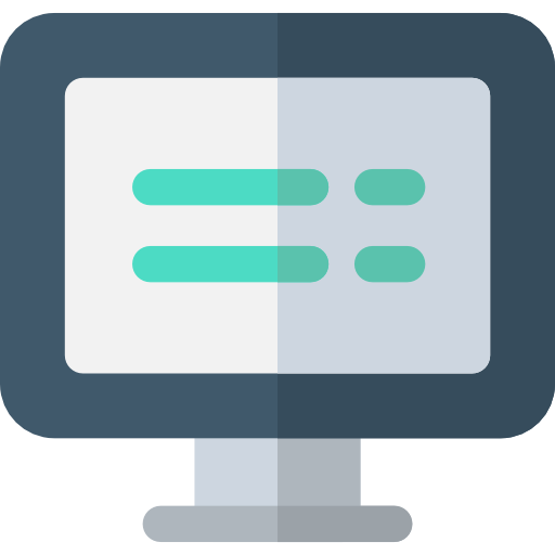 monitor Basic Rounded Flat icoon