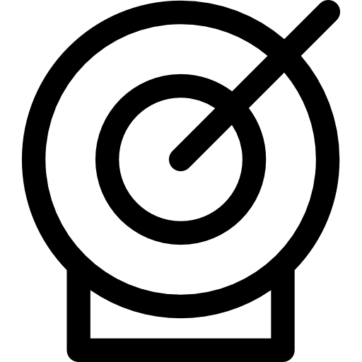 objetivo Basic Rounded Lineal icono