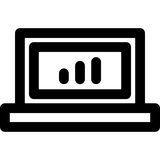 Laptop Basic Rounded Lineal icon