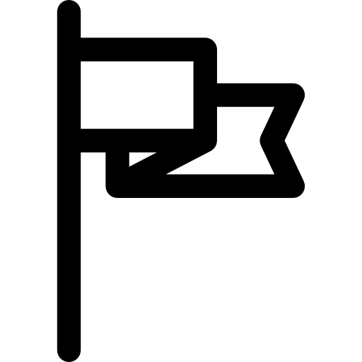 flaga Basic Rounded Lineal ikona