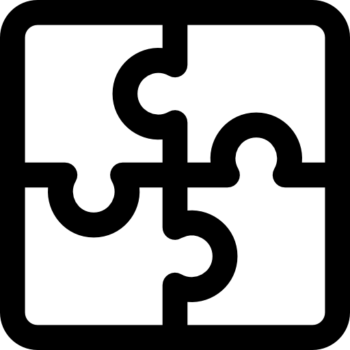 Puzzle Basic Rounded Lineal icon