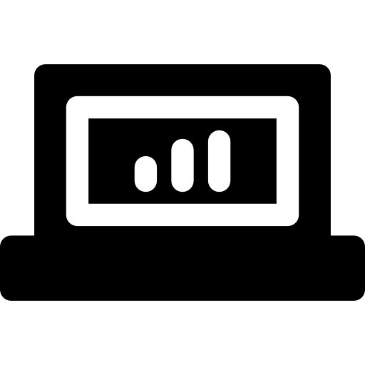 ordenador portátil Basic Rounded Filled icono