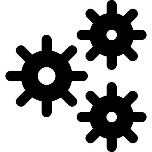 engranajes Basic Rounded Filled icono