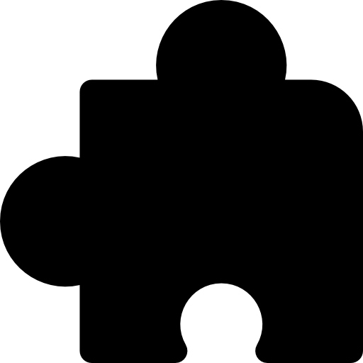 puzzel Basic Rounded Filled icoon