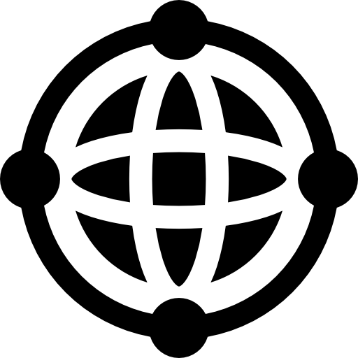 internet Basic Rounded Filled icono