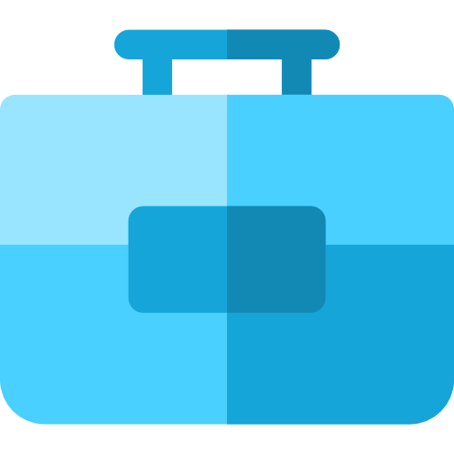 Suitcase Basic Rounded Flat icon