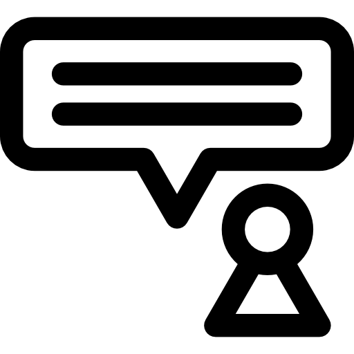 chiacchierata Basic Rounded Lineal icona