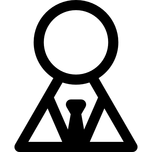 biznesmen Basic Rounded Lineal ikona