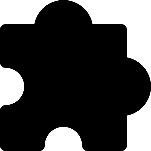 puzzel Basic Rounded Filled icoon