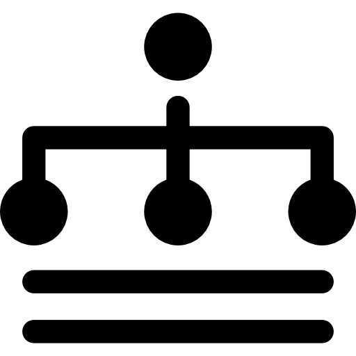 Hierarchical structure Basic Rounded Filled icon