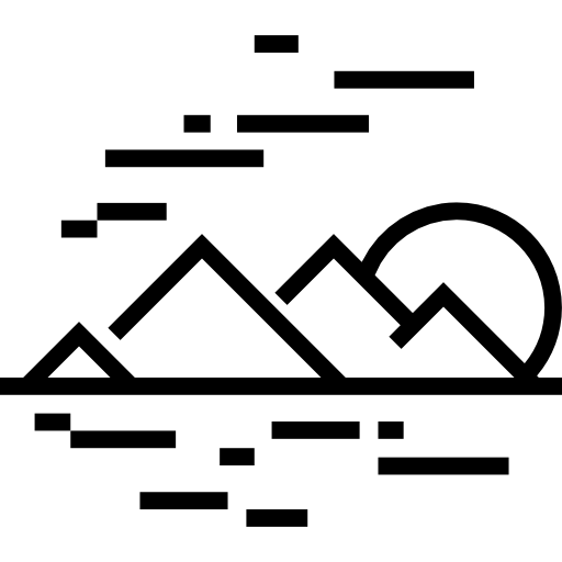 山 Detailed Straight Lineal icon