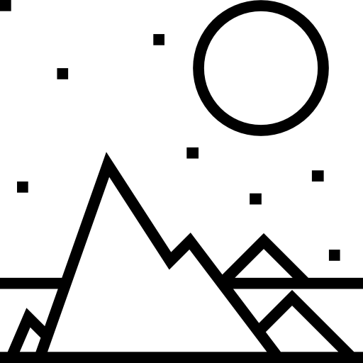 Mountains Detailed Straight Lineal icon