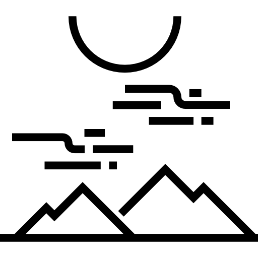 Mountains Detailed Straight Lineal icon