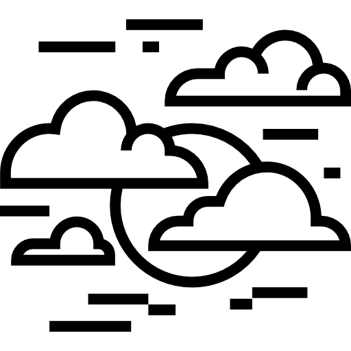 Облачно Detailed Straight Lineal иконка