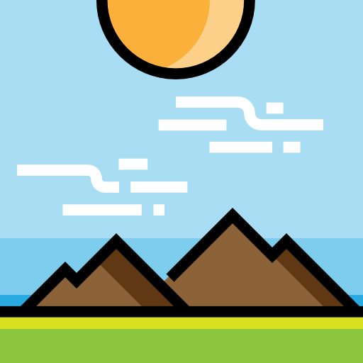 Mountains Detailed Straight Lineal color icon