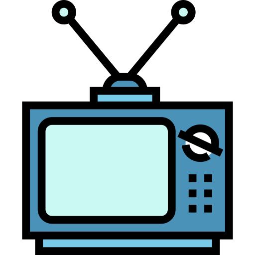 Televisions Detailed Straight Lineal color icon