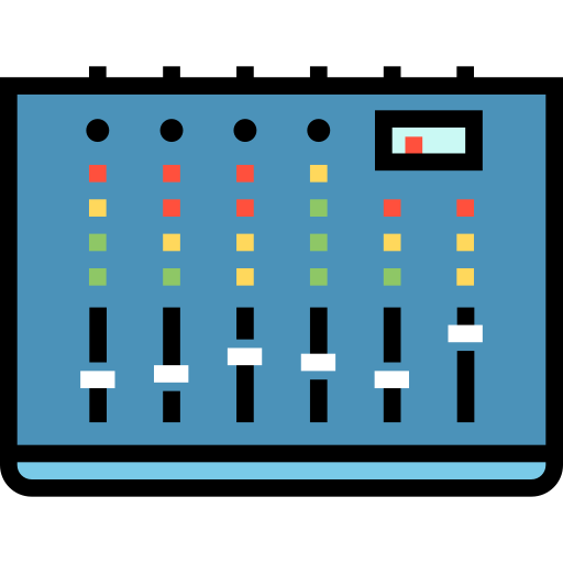 faders Detailed Straight Lineal color Icône