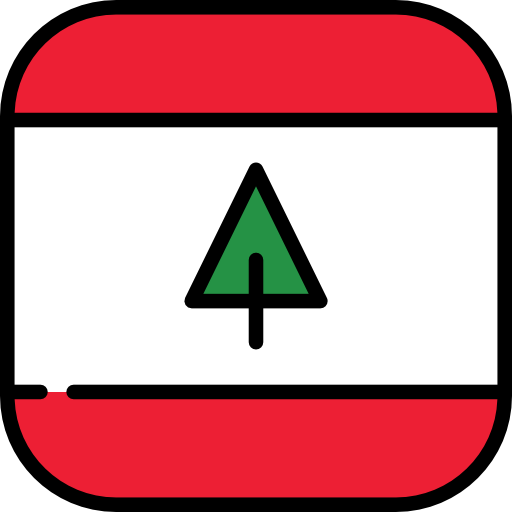 Lebanon Flags Rounded square icon