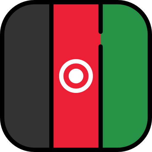 아프가니스탄 Flags Rounded square icon