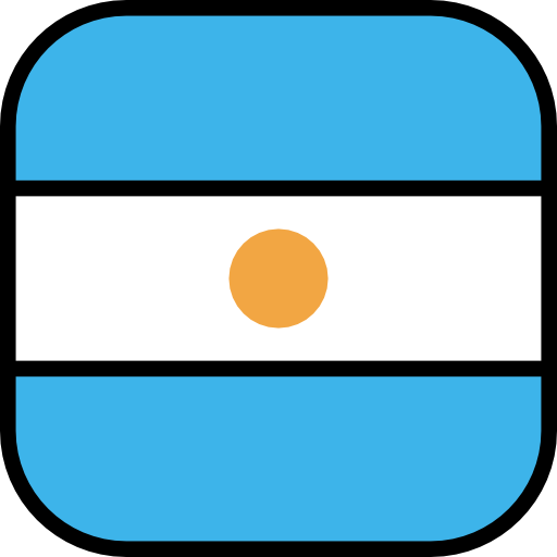 argentina Flags Rounded square icono