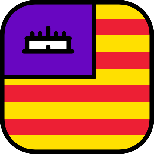 Balearic islands Flags Rounded square icon