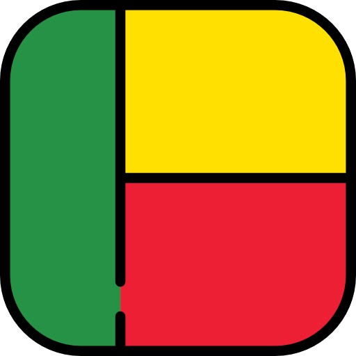 베냉 Flags Rounded square icon