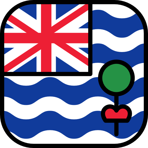 Британская территория Индийского океана Flags Rounded square иконка