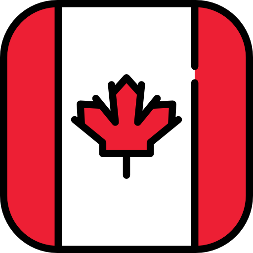 canadá Flags Rounded square icono