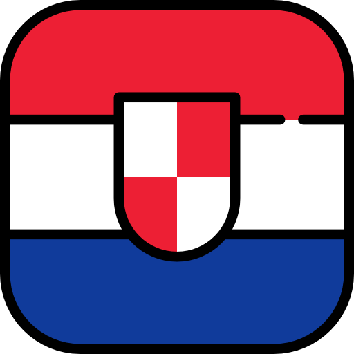 croazia Flags Rounded square icona