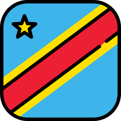 Democratic republic of congo Flags Rounded square icon