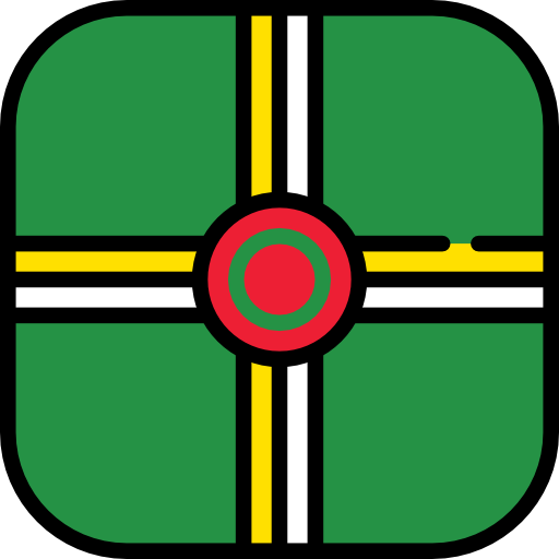 도미니카 Flags Rounded square icon