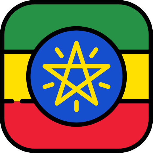 etiopia Flags Rounded square icona