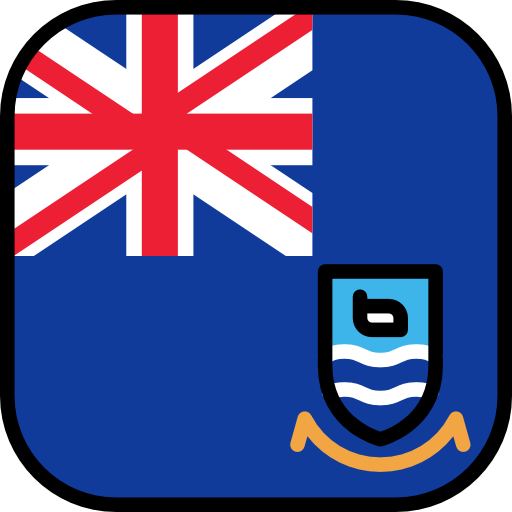 falkland inseln Flags Rounded square icon
