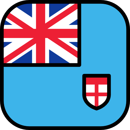 Фиджи Flags Rounded square иконка