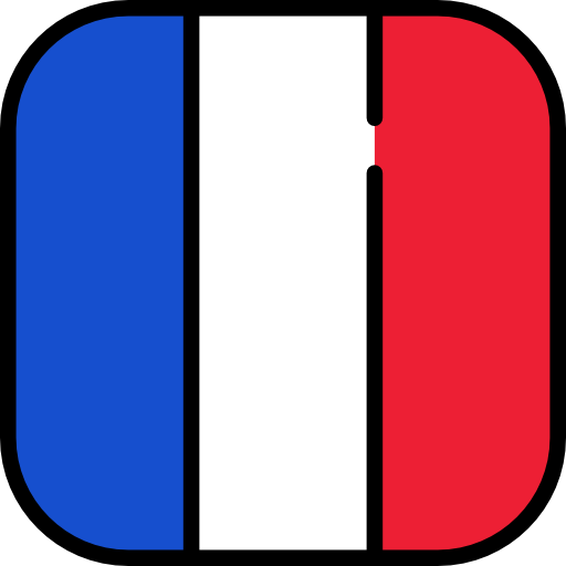 France Flags Rounded square icon