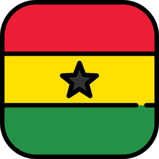 ガーナ Flags Rounded square icon